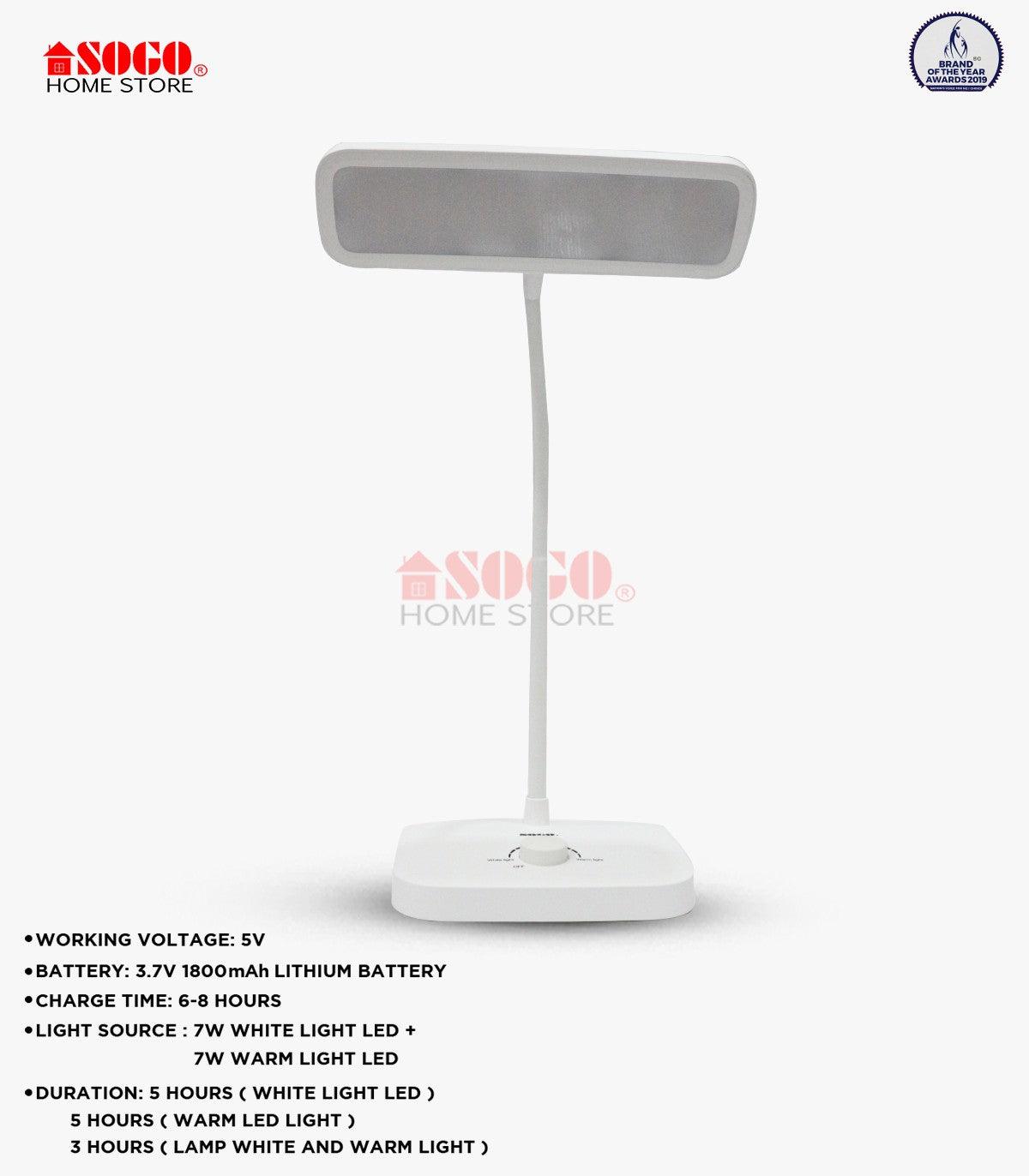 Sogo Rechargeable Table Desk Lamp JPN 1307 in Pakistan - Pakistan Power Tool