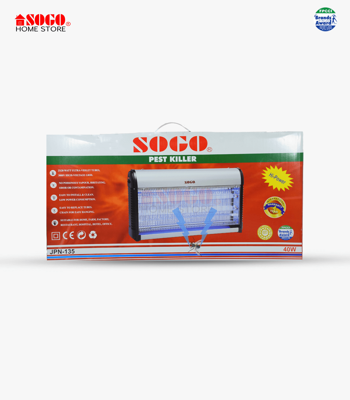 Electric Insect Killer 40 watt Sogo JPN 135 in Pakistan - Pakistan Power Tool