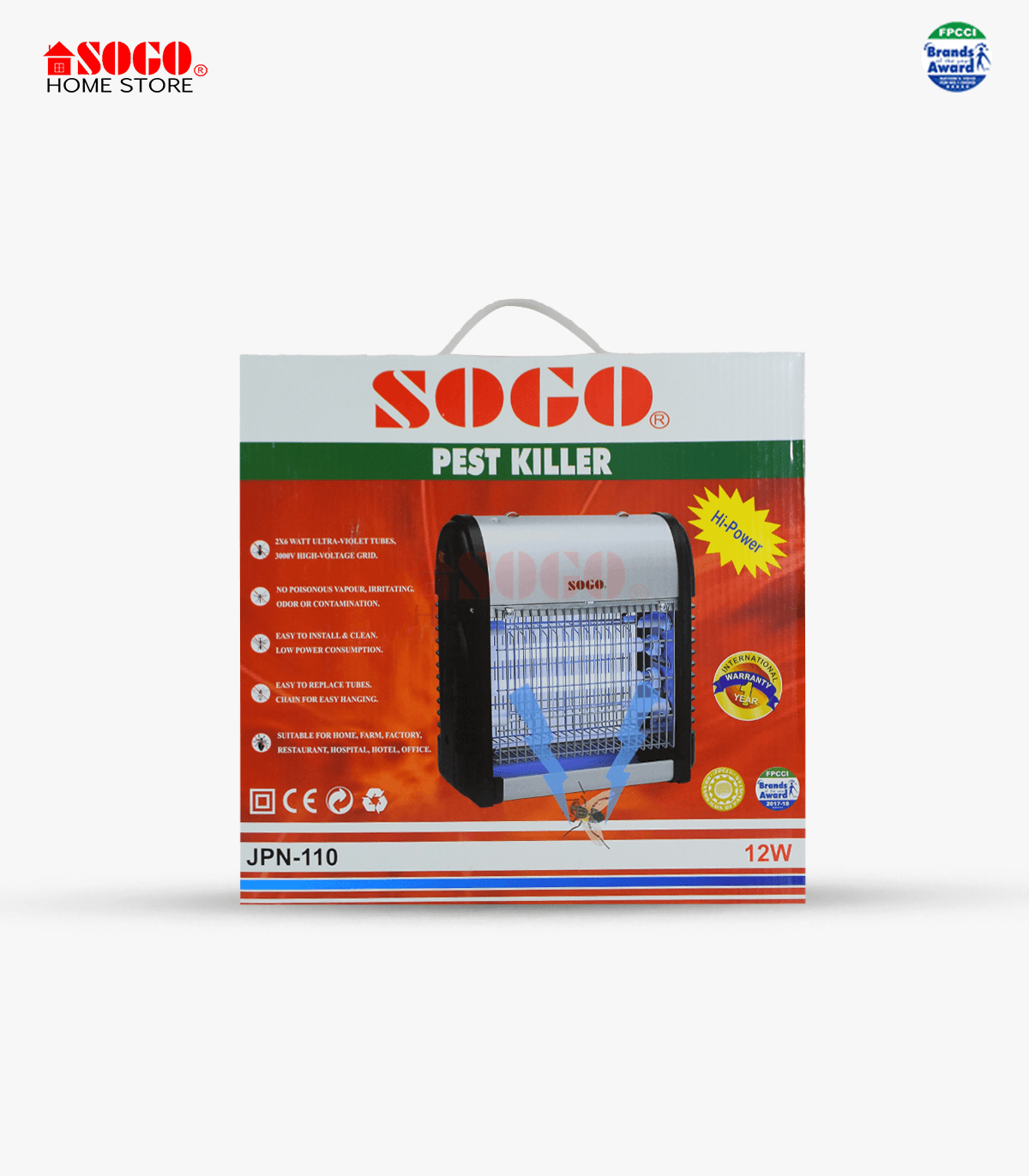 Electric Insect Killer 12 watt Sogo JPN 110 in Pakistan - Pakistan Power Tool