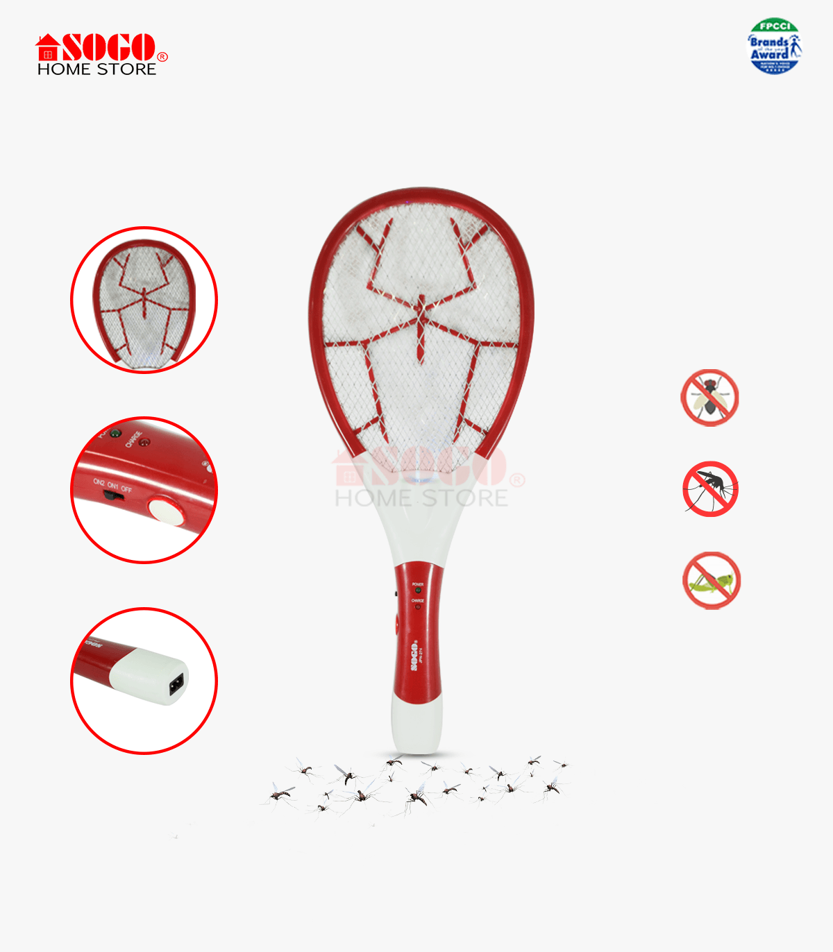 Sogo Rechargeable Insect Killer Racket JPN 274 in Pakistan - Pakistan Power Tool