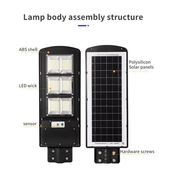 Clopal 120W LED Solar Street Light PIR Motion Sensor Remote Control Solar Charging in Pakistan