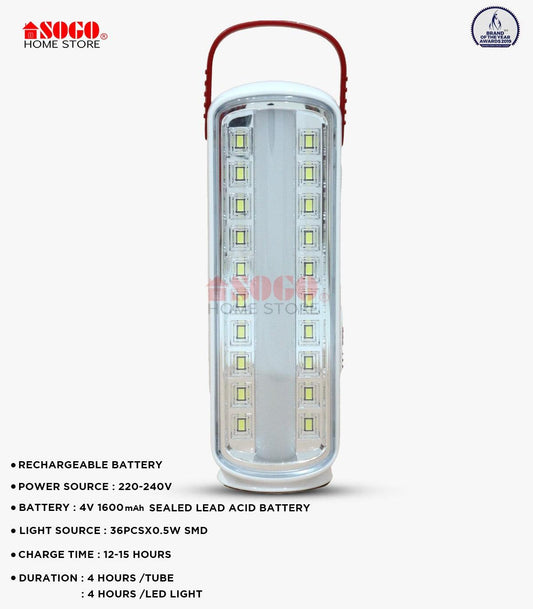 Sogo Rechargeable Light Sogo JPN 380 in Pakistan - Pakistan Power Tool
