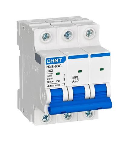 CHINT NXB-63C Miniature Circuit Breaker 3P 4P 6kA Overload Protection Short Circuit Protection in Pakistan