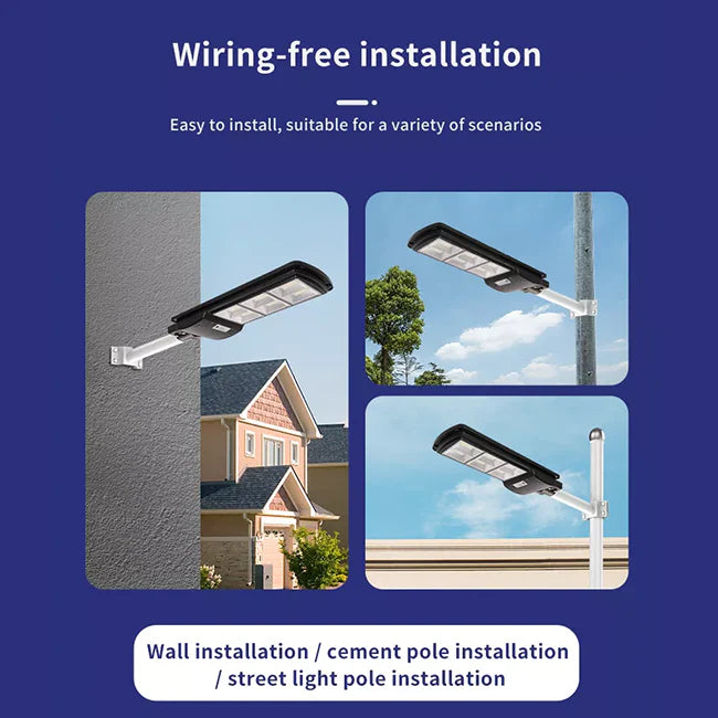 Clopal 120W LED Solar Street Light PIR Motion Sensor Remote Control Solar Charging in Pakistan