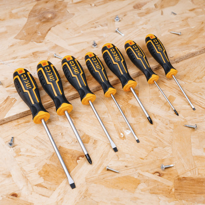 Screwdriver Set 7 Pcs CRV Industrial Ingco in Pakistan