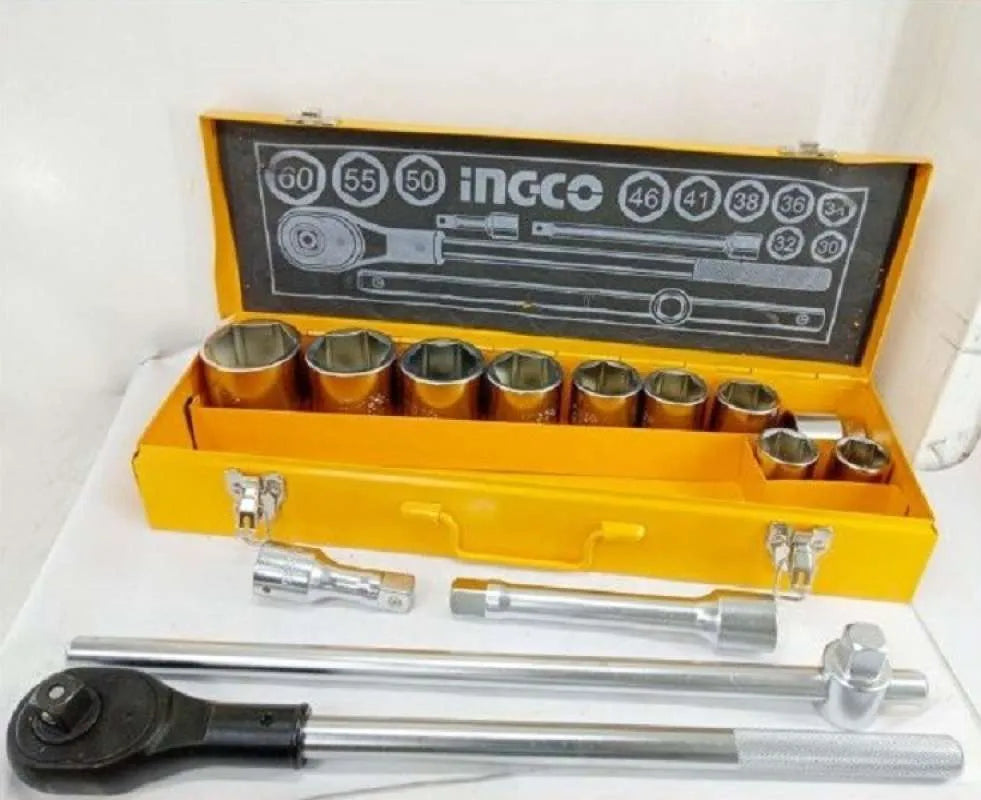 Socket 15 Pcs Set CRV Quick Release Ingco in Pakistan