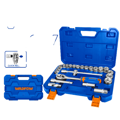 Socket Set 25 Pcs CRV Quick Release Wadfow in Pakistan