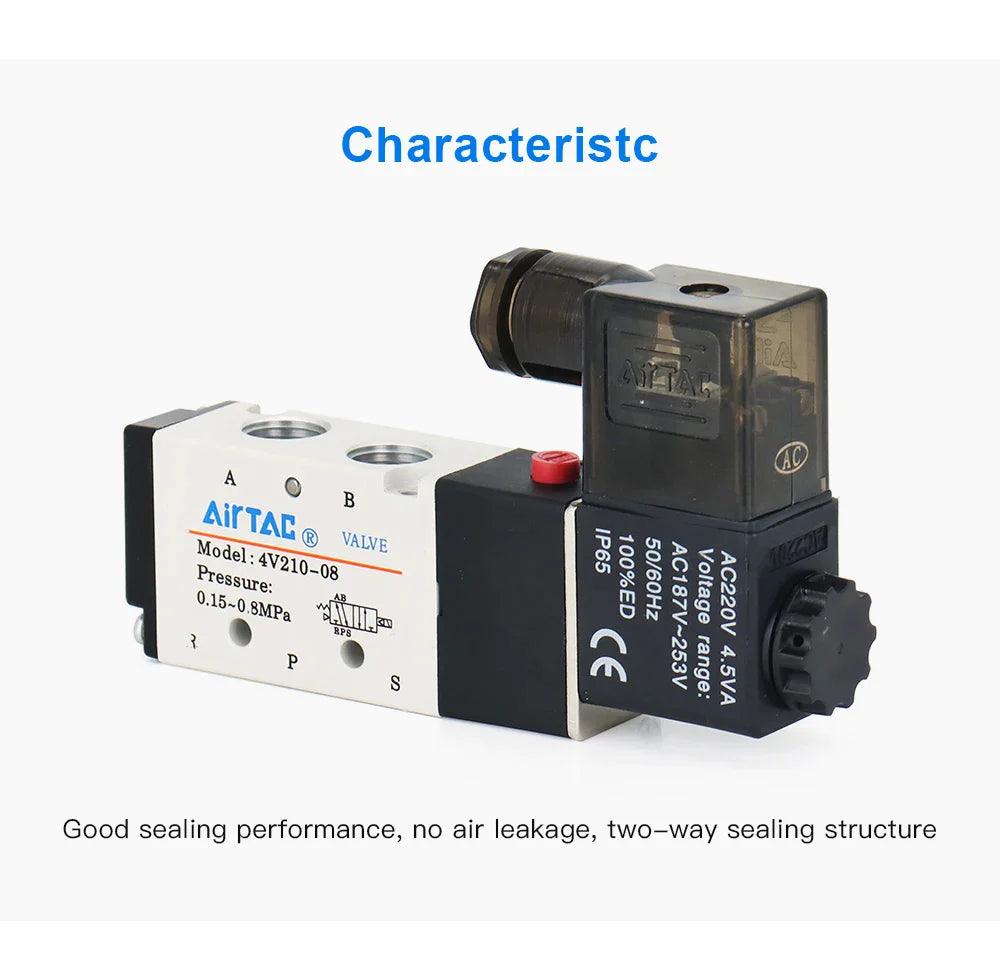 Airtac Solenoid Valve 5 Way 3/8 Easy Operation in Pakistan - Pakistan Power Tool