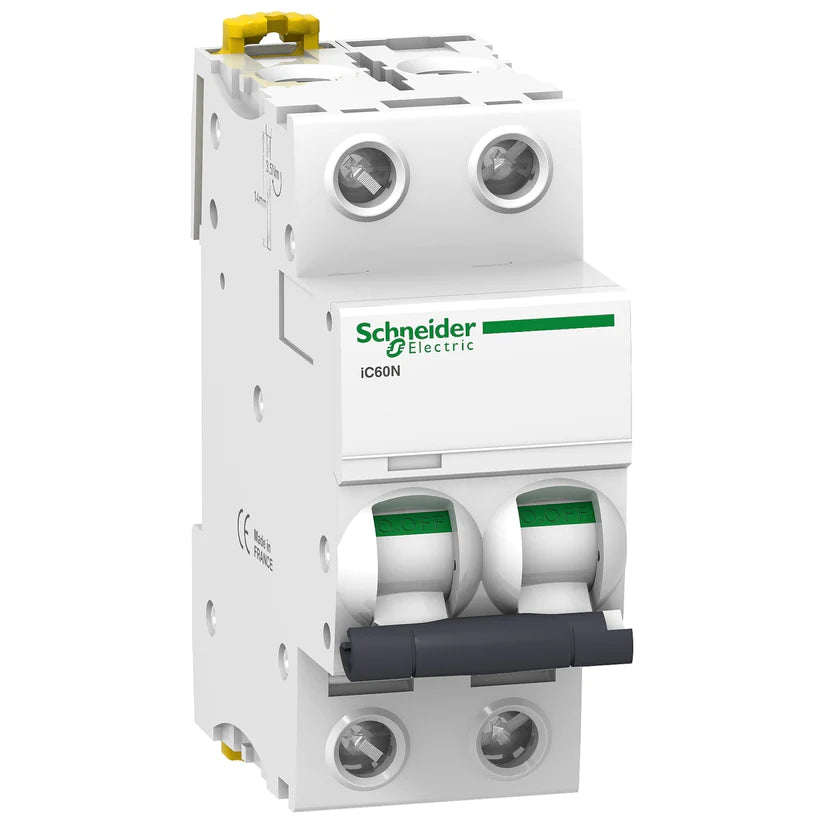 Schneider Electric Miniature Circuit Breaker Acti9 iC60N C Curve 2P 2 & 4 Amps 10 kA in Pakistan