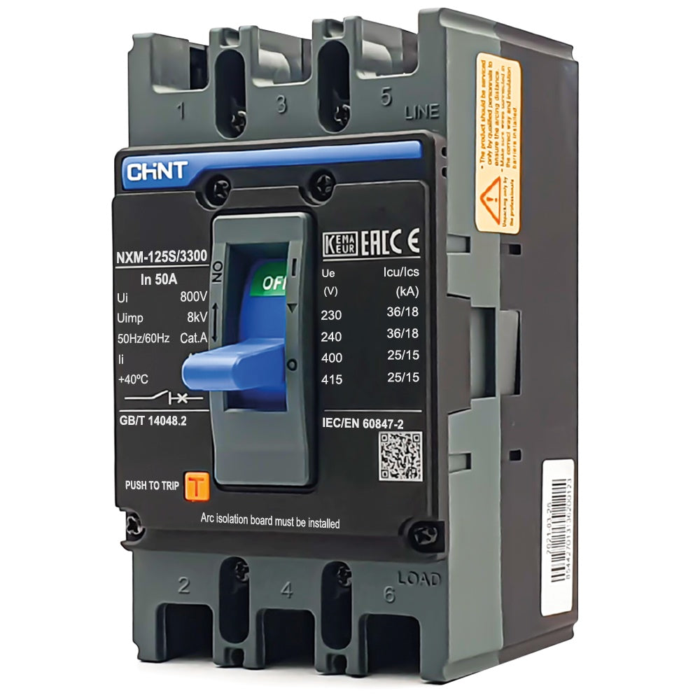 CHINT NXM Molded Case Circuit Breaker 3 Pole 25kA Protection Power Distribution Motor Circuits Residual Current Applications in Pakistan