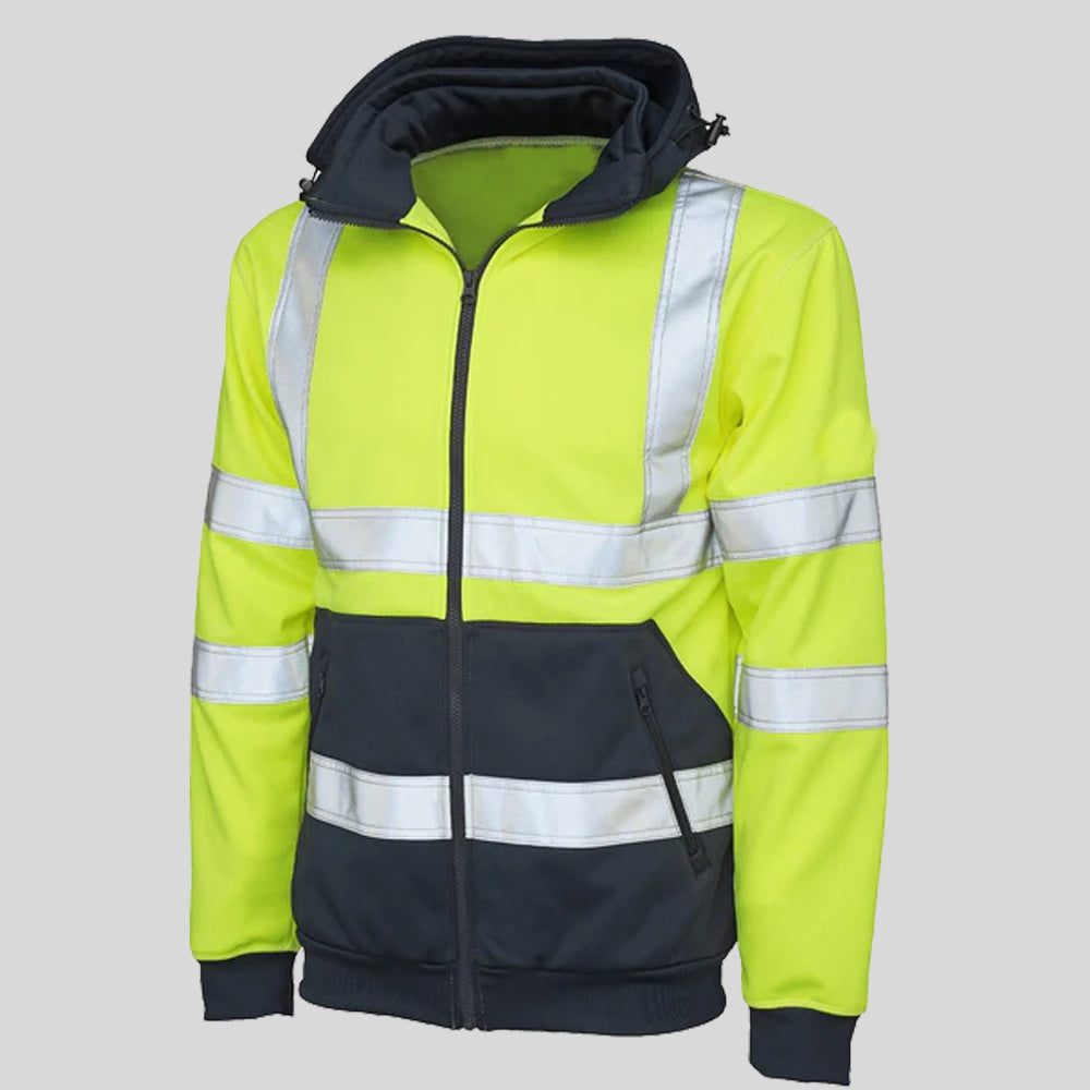 Full Zip Front EasyTo Wear Jacket High Visibility Full Zip Hoodie in Pakistan