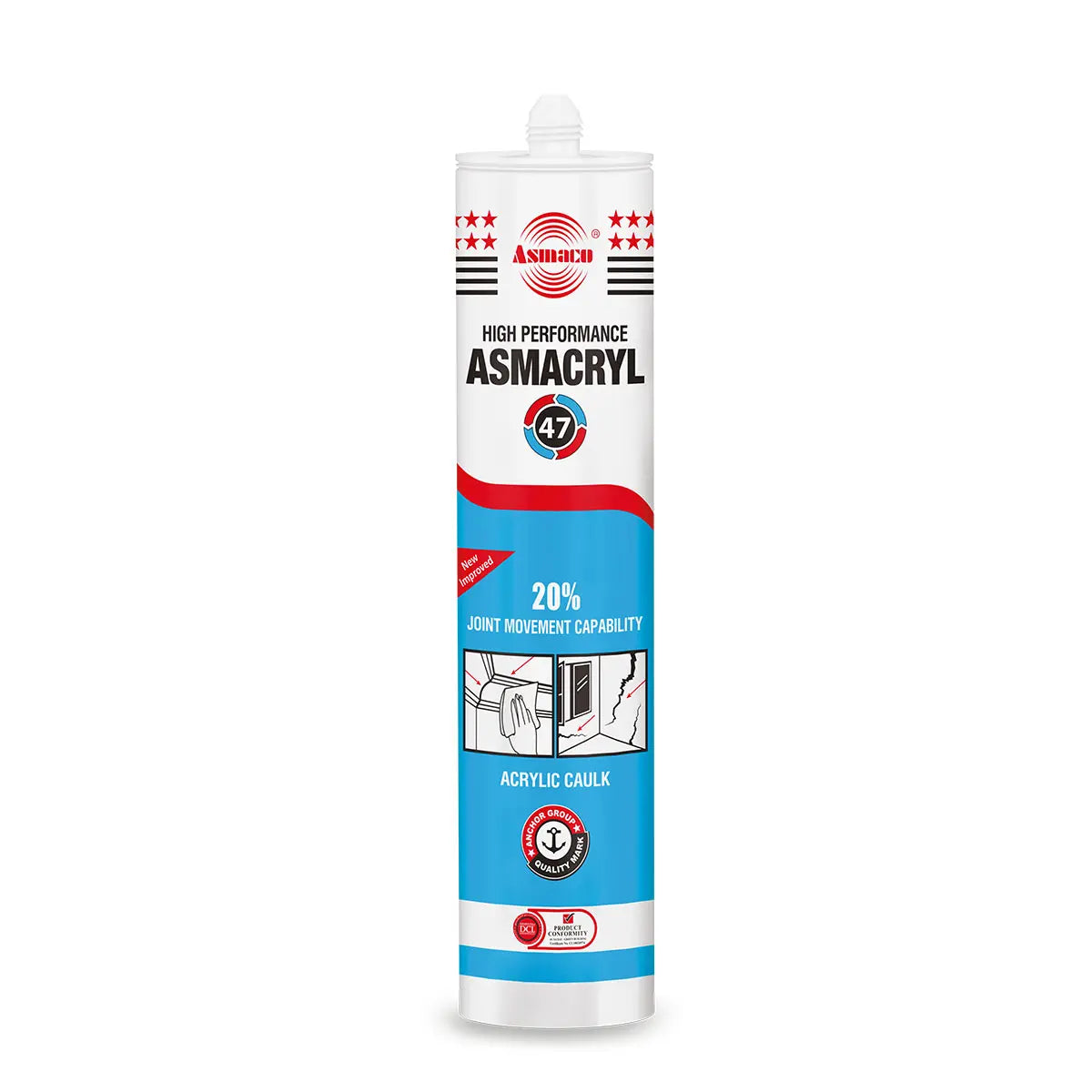 ASMACO Acrylic Sealant 280 ml Sealing and Gap Filling Applications in Pakistan