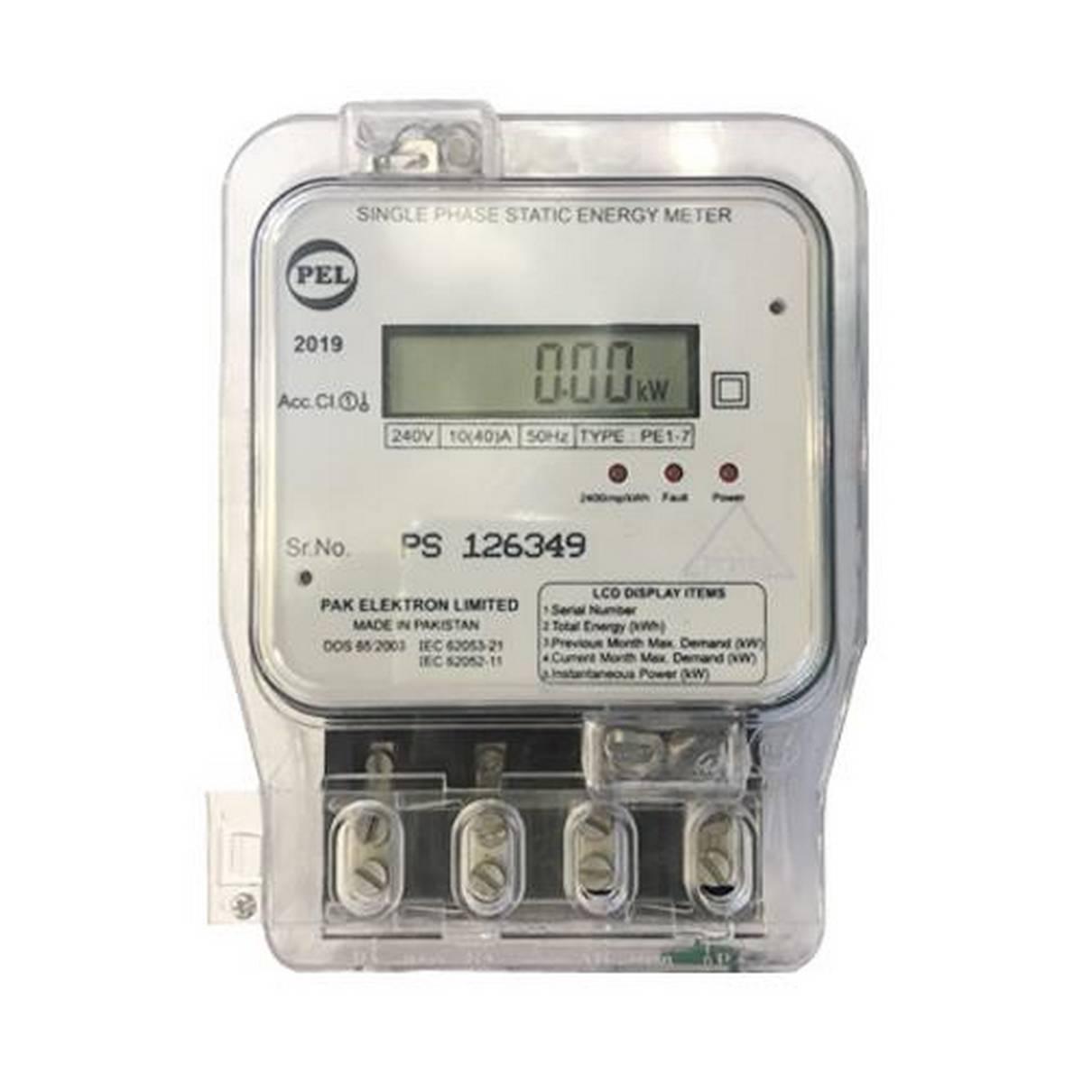 Single Phase Electric Meter 10(40) Amp High Accuracy in Pakistan - Pakistan Power Tool