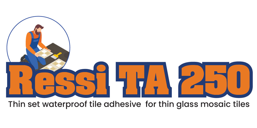 Ressichem Ressi TA 250 Thin Waterproof Tile Adhesive Fixing Thin Glass Mosaic Tiles in Pakistan