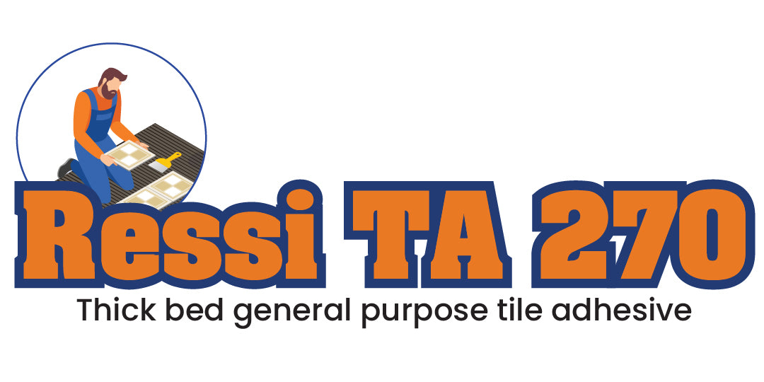 Ressichem Ressi TA 270 Thick Bed General Purpose Cement Tile Adhesive Bed Thickness 12 mm to 25 mm in Pakistan