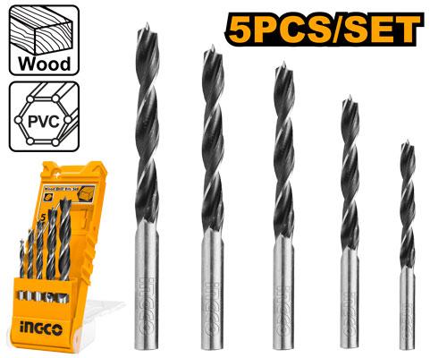 Wood Drill BIts Set 5 Pcs 10mm Ingco in Pakistan
