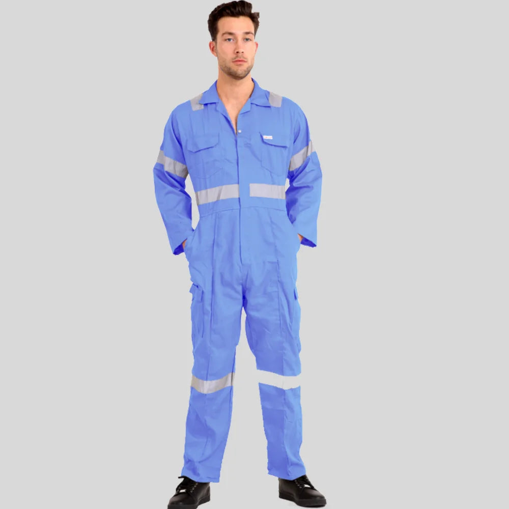 Industrial Twill Cotton Uniform Coverall Sky Blue 100 Percent Pre Shrunk Cotton 200 GSM in Pakistan