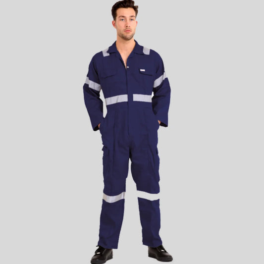 Industrial Twill Cotton Uniform Coverall Navy Blue 100 Percent Pre Shrunk Cotton 200 GSM in Pakistan
