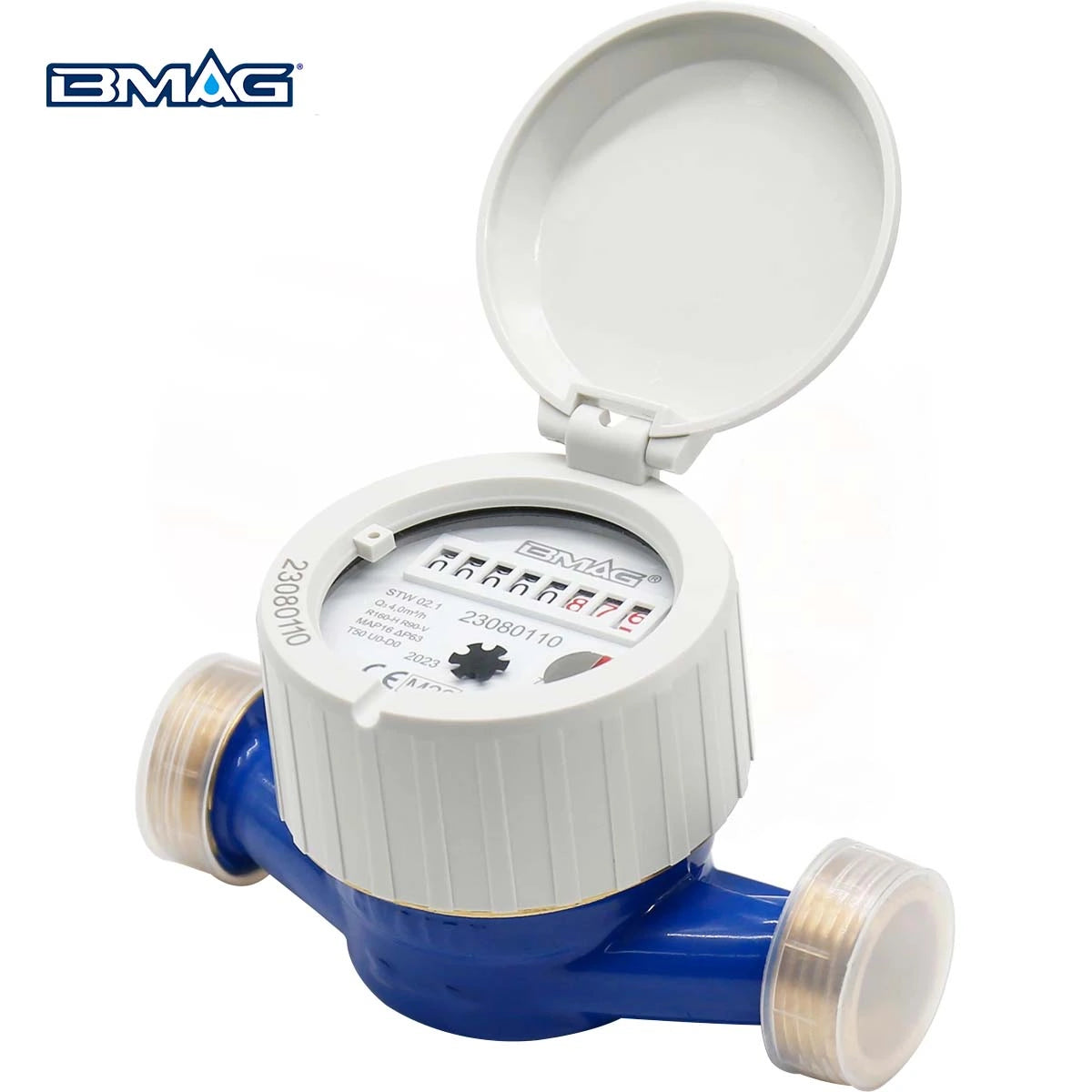 BMAG Water Meter Residential Brass Body Cold Water Meter 1/2" Half Inch with Filter in Pakistan