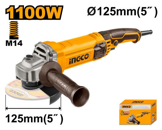 Ingco Angle Grinder 4 Inch 100 mm 1100W 12000 rpm Heavy Duty in Pakistan