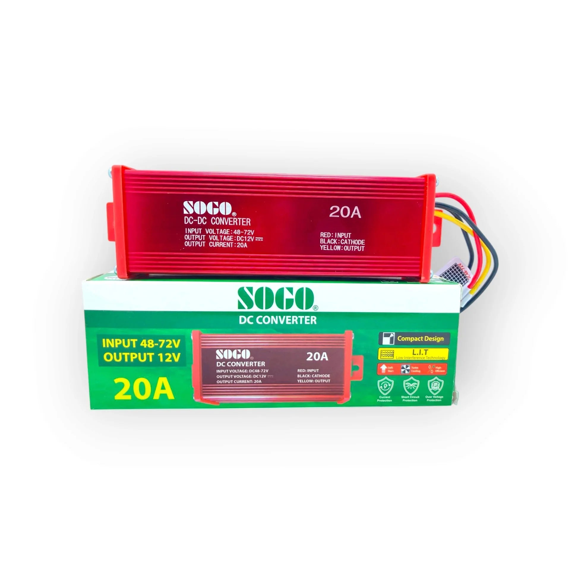 SOGO 20A DC Converter High-Power 48V to 72V Input Voltage Converter 15A Max Load in Pakistan