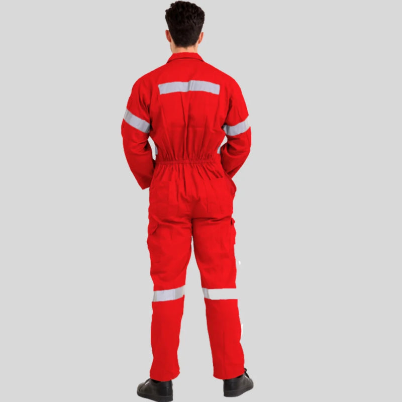 Industrial Twill Cotton Uniform Coverall Red 100 Percent Pre Shrunk Cotton 200 GSM in Pakistan