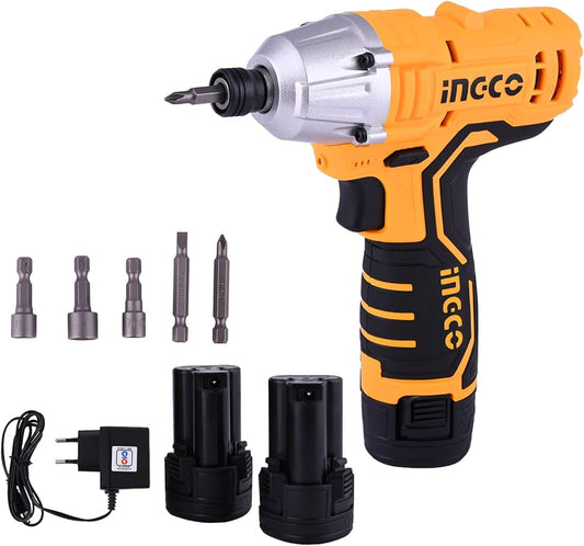 Impact Driver Ingco Lithium Ion 12 Volt 2000 RPM 2 Pcs Battery Pack in Pakistan