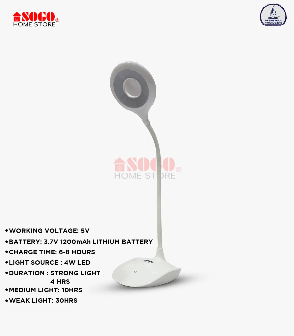 Sogo Rechargeable Table Desk Lamp JPN 1308 in Pakistan