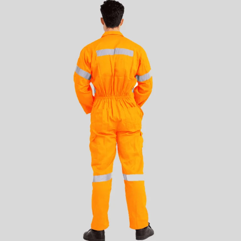 Industrial Twill Cotton Uniform Coverall Orange 100 Percent Pre Shrunk Cotton 200 GSM in Pakistan