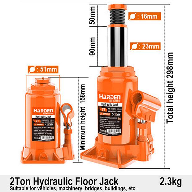 Hydraulic Jack Harden 2 Ton Heavy Duty Easy Lift in Pakistan - Pakistan Power Tool 