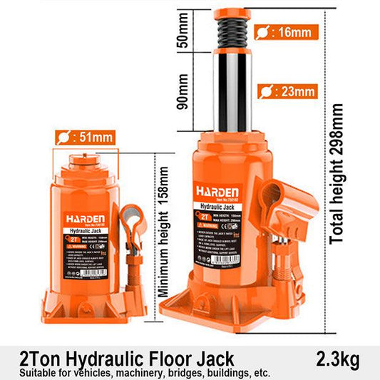 Hydraulic Jack Harden 2 Ton Heavy Duty Easy Lift in Pakistan