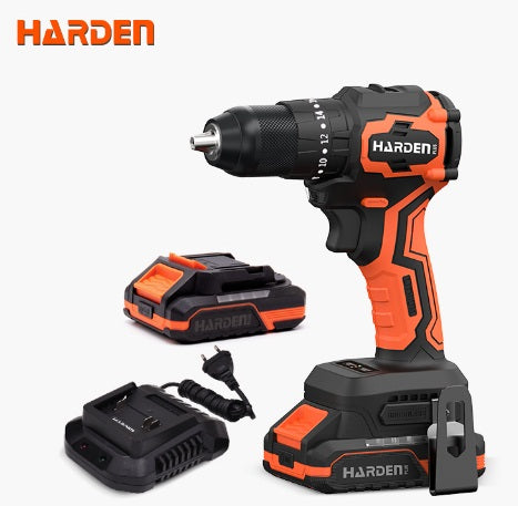 Harden Cordless Drill 20V 2000 rpm 10 mm 70 Nm 2000 mAh Li-ion Industrial Heavy Duty in Pakistan