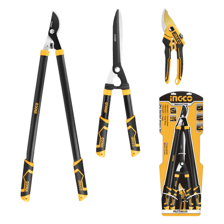 3pcs Garden Shears Set Ingco HLT76033 Pruning Hedge ShearsLopper in Pakistan - Pakistan Power Tool 