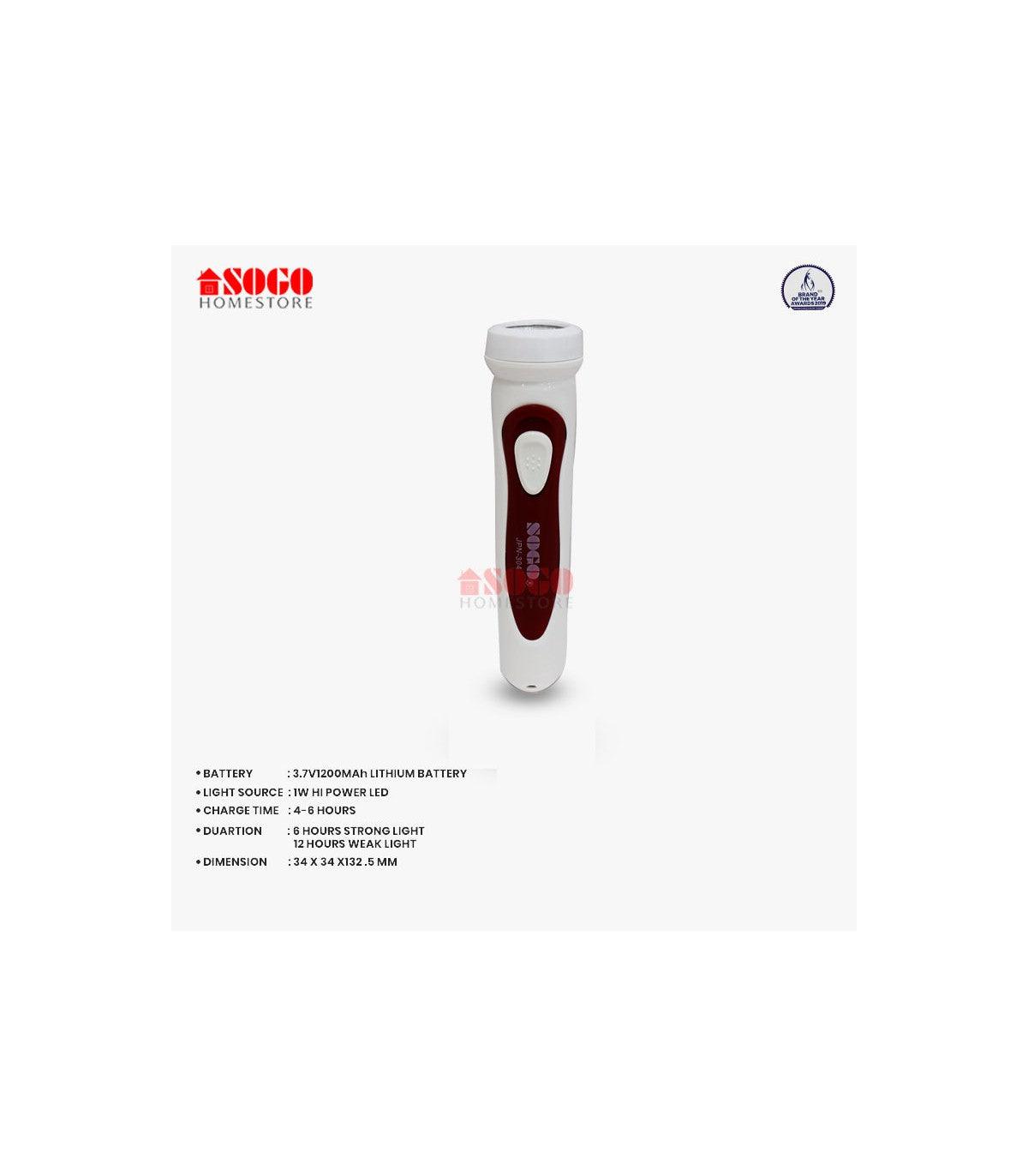 Sogo Rechargeable Torch Light Sogo JPN 304 in Pakistan - Pakistan Power Tool 