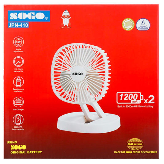 Sogo Rechargeable Mini Fan JPN-410 in Pakistan