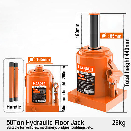 Hydraulic Jack Harden 50 Ton Heavy Duty Easy Lift in Pakistan