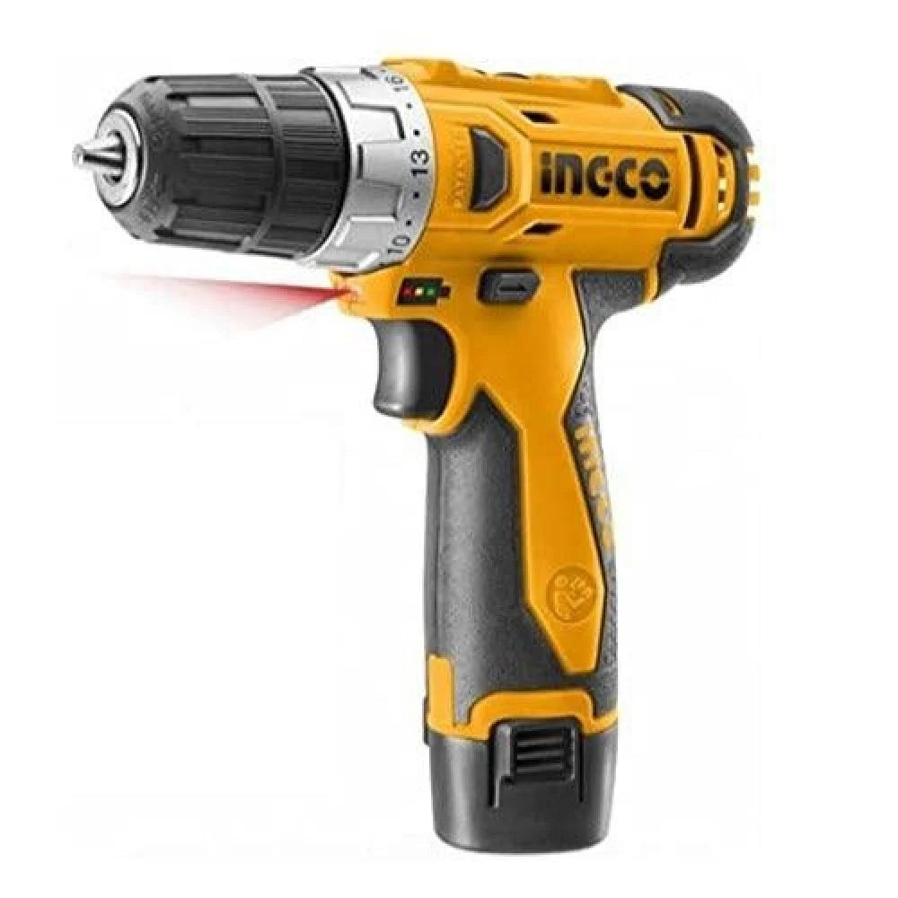 Ingco Lithium Ion Cordless Drill 12V  600 rpm 10 mm with Charger Heavy Duty in Pakistan