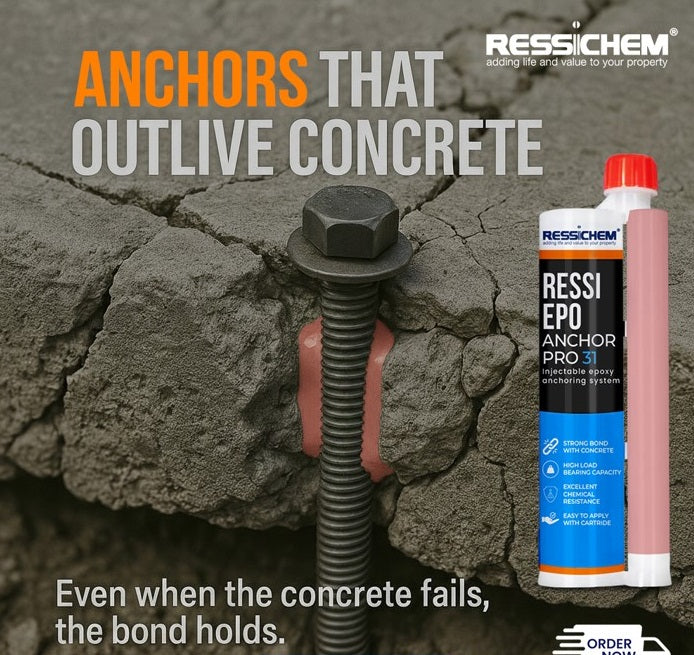 Ressichem Ressi EPO Anchor Pro 31 Epoxy Anchoring Adhesive Epoxy Heavy Duty Anchoring in Pakistan