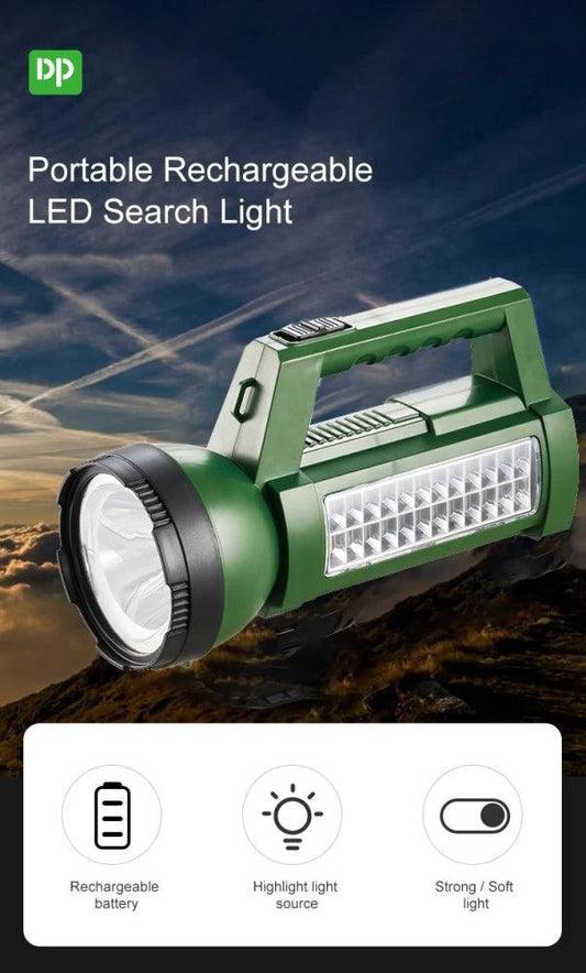 DP Rechargeable Torch Light DP 7325 Long Handle Heavy Duty in Pakistan - Pakistan Power Tool 