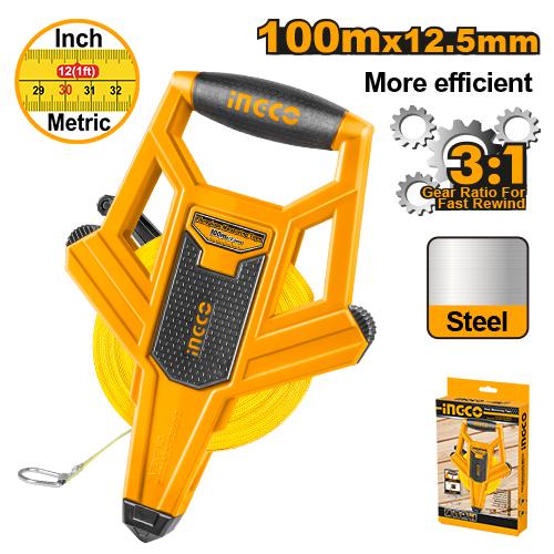 Measuring Meter Inco Fibreglass measuring tape 100 Meter Quick Release Ingco in Pakistan ...