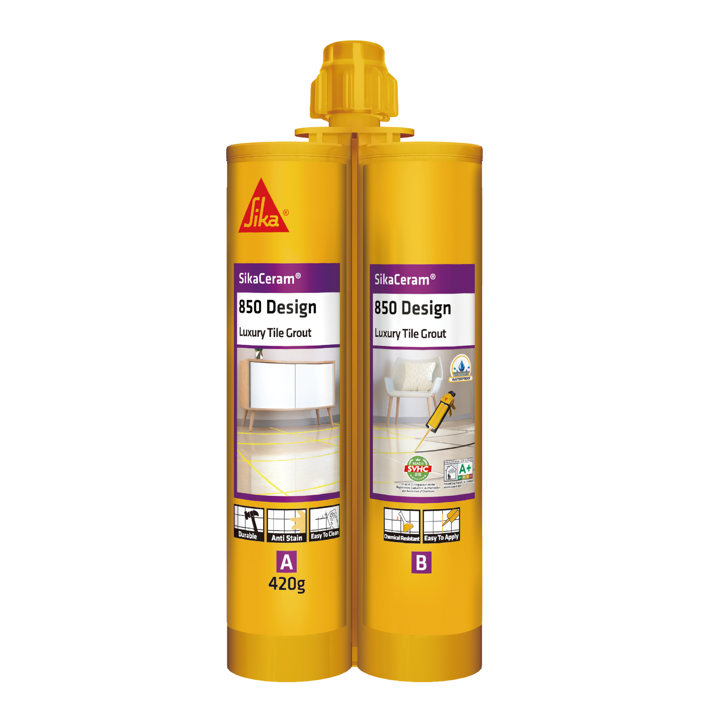 Sika Ceram 850 Epoxy 400 ml Floor Wall Tile Coloured Grout in Pakistan