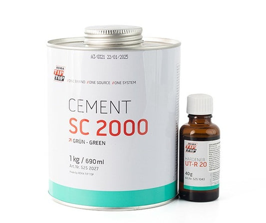 Cement SC 2000 Rema Tip 1 kg with Hardener Ideal Rubber Metal Fabric Cold Vulcanizing Cement in Pakistan