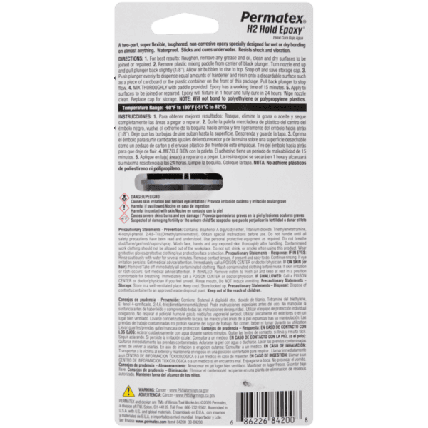 Permatex Marine H2 Hold Epoxy 25 ml Water Proof Adhesive in Pakistan