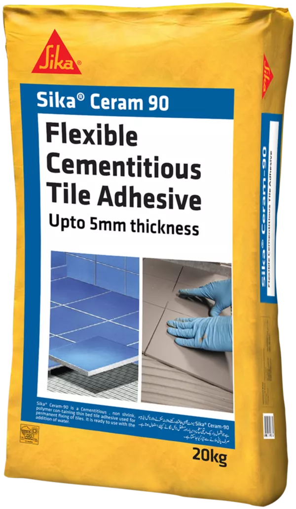 Sika Ceram 90 Flexible Cementitious Tile Adhesive 20 kg in Pakistan