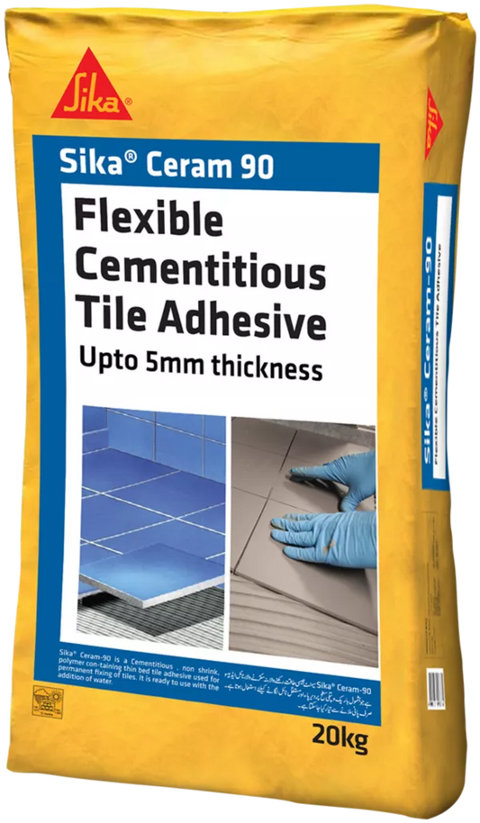 Sika Ceram 90 Flexible Cementitious Tile Adhesive 20 kg in Pakistan