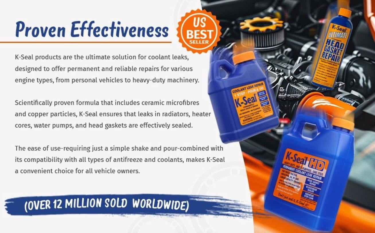 K-Seal HD Coolant Leak Repair 472 ml Permanently Seals Leaks Diesel Gas Engines in Pakistan