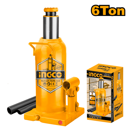 Hydraulic Jack INGCO 6 Ton HBJ602 Heavy Duty Easy Lift in Pakistan - Pakistan Power Tool 