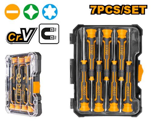 Screwdriver Set 7 Pcs Precision Ingco in Pakistan