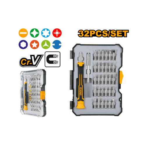 Screwdriver Set 32 Pcs Precision Ingco in Pakistan