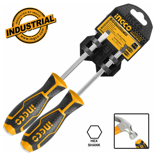 Screwdriver Set 2Pcs Industrial Go Through Ingco in Pakistan
